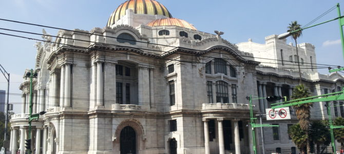 Ruta a pie por el centro de Ciudad de Mexico